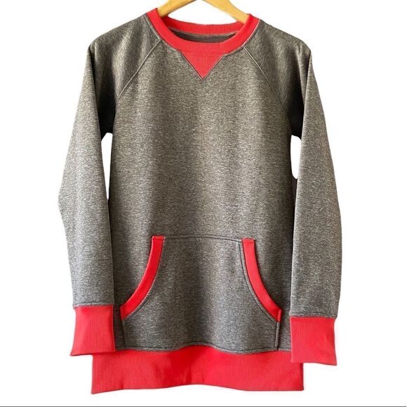 Burton Dryride Heathered Crewneck Sweatshirt Kangaroo Pocket Size S - Picture 1 of 7